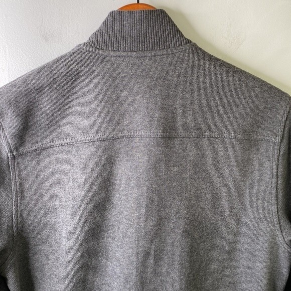 Land's End Button Front Sweater Cardigan Jacket Heavy Stretch Jersey Knit Cotton - Picture 10 of 16